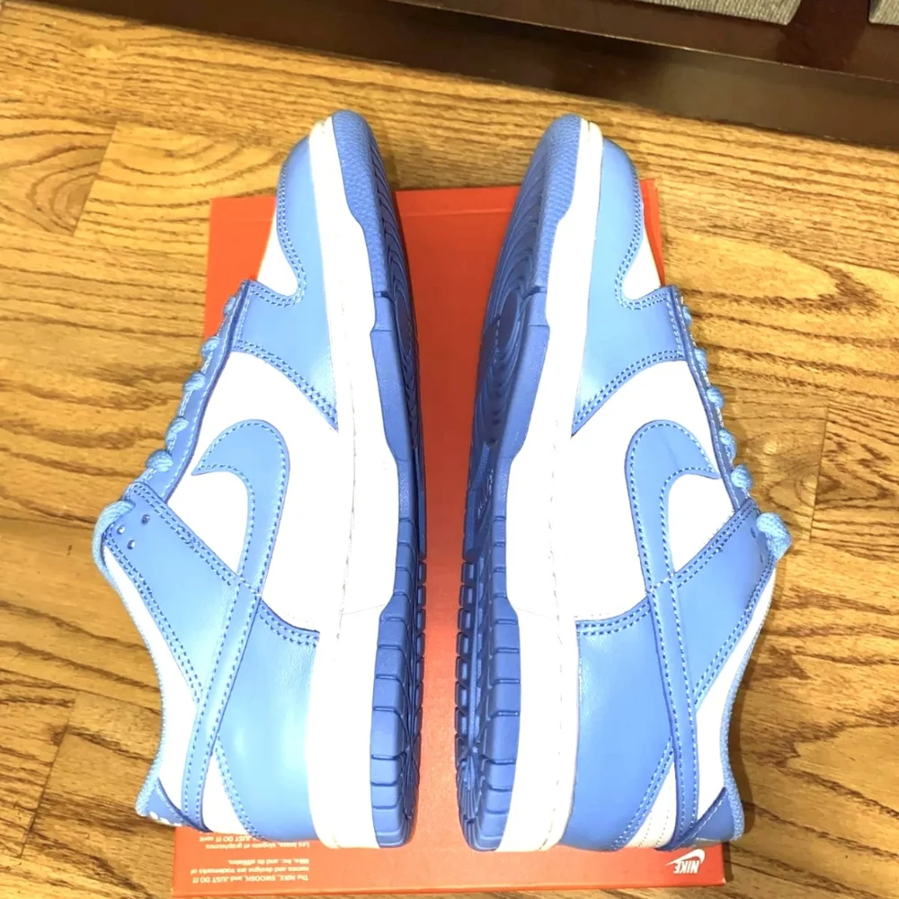 New Men's Nike Dunk Low UNC University Blue - Picture 4 of 6